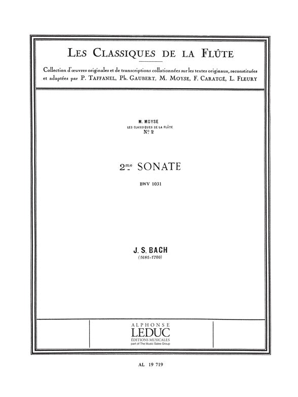 Sonate n° 2, BWV 1031, en mi bémol majeur | Johann Sebastian Bach