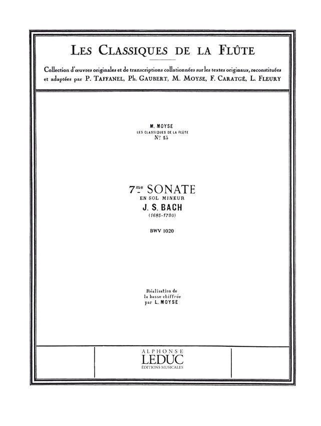 Sonate n° 7, BWV 1020, en sol mineur | Johann Sebastian Bach