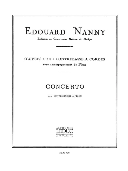 Concerto | Nanny | Contrebasse