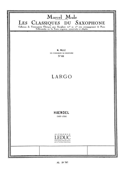 Largo célèbre | Georg Friedrich Händel | Orchestre à cordes