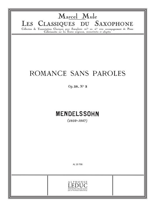 Romance sans Paroles No.3 (Classiques No.60) | Felix Mendelssohn Bartholdy