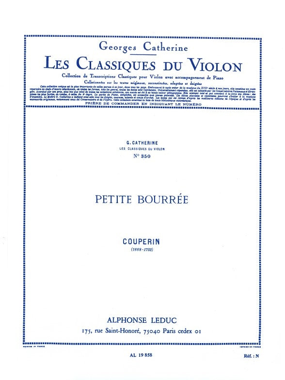 Petite Bourrée | François Couperin | Violon