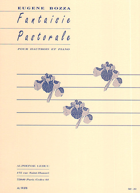 Fantaisie Pastorale pour Hautbois et Piano de Eugène Bozza, Livre + partie(s) séparée(s) pour hautbois et Piano