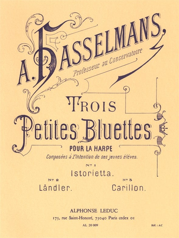 3 Petites Bluettes, op. 28 (harpe seule) | Alphonse Hasselmans