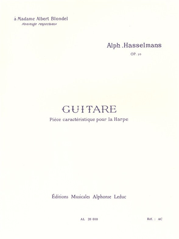 Guitare Opus 50 | Alphonse Hasselmans | Harpe