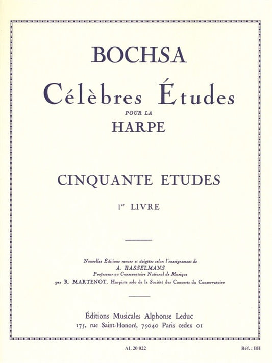 Cinquante Études Op. 34, Vol. 1 | Robert Nicholas Charles Bochsa