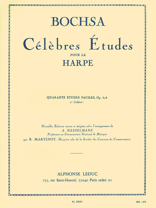 40 Études Faciles Op. 318 Vol.1 | Robert Nicholas Charles Bochsa