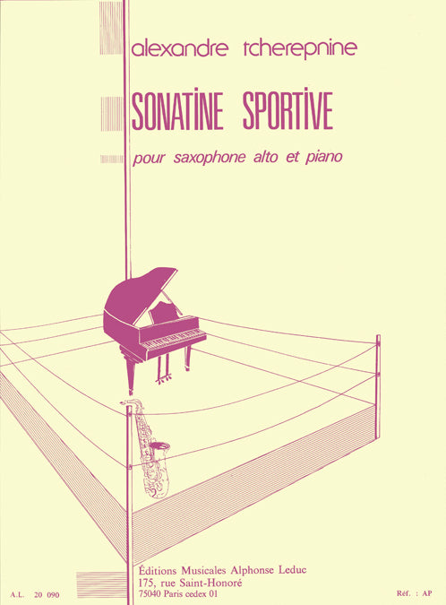 Sonatine sportive pour saxophone alto et piano | Alexander Tcherepnin