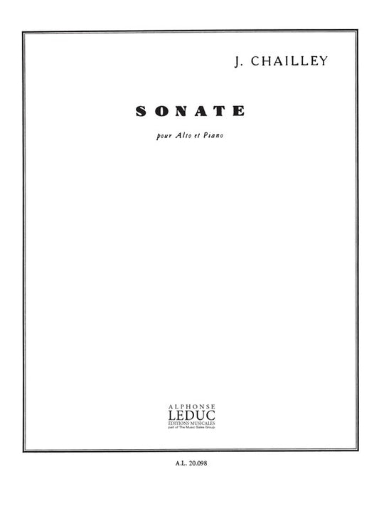 Sonate | Jacques Chailley | Alto