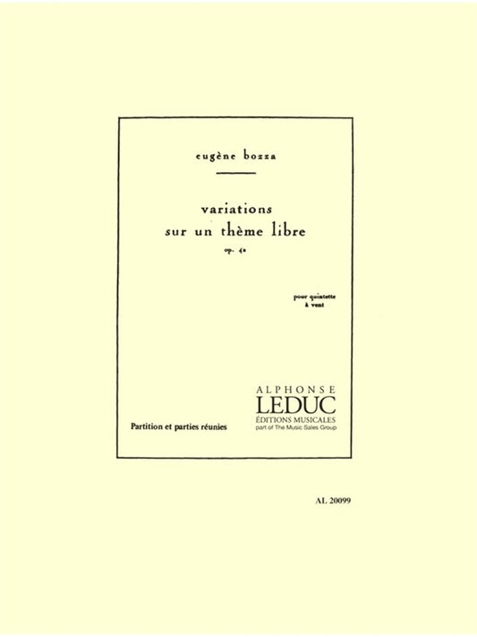 Variations Sur Un Thème Libre Op.42 | Eugène Bozza