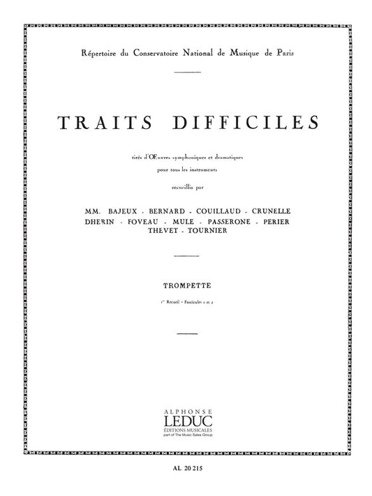 Traits difficiles Vol.1 | Trompette