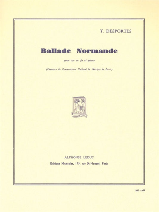 Ballade Normande | Yvonne Desportes | Cor