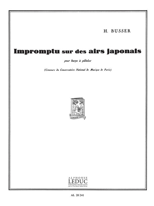 Impromptu sur des Aires japonais | Henri Büsser | Harpe