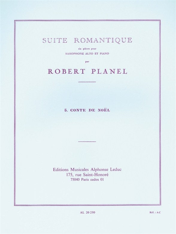 Suite romantique No.5 - Berceuse du petit Sapin | Robert Planel