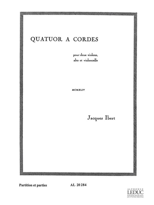 Quatuor à Cordes | Jacques Ibert