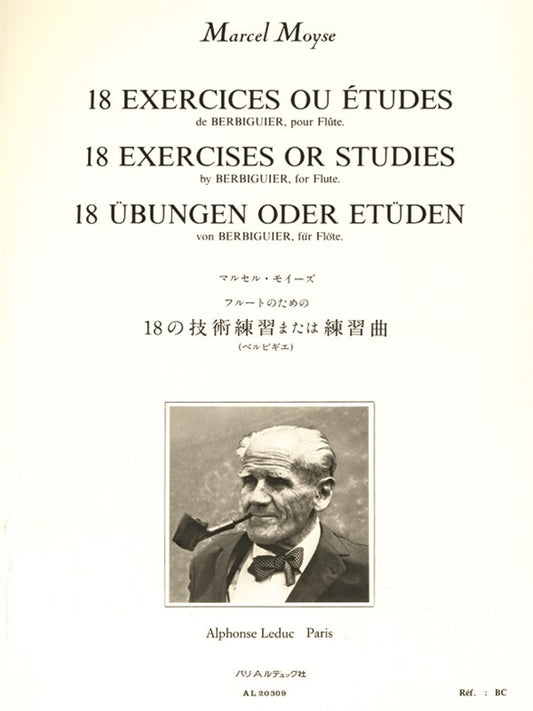 18 Exercises ou études de Berbiguer | Marcel Moyse | Flûte