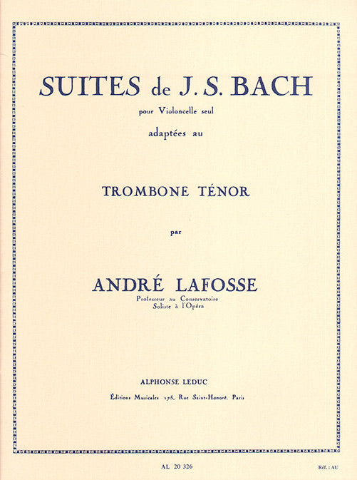 Suites de J. S. Bach pour violoncelle seul
