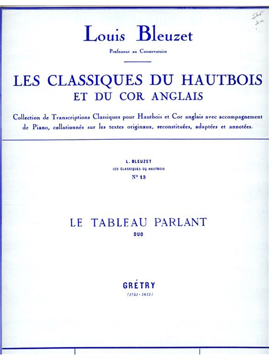 Andre E.Modeste Gretry: Duo | Hautbois