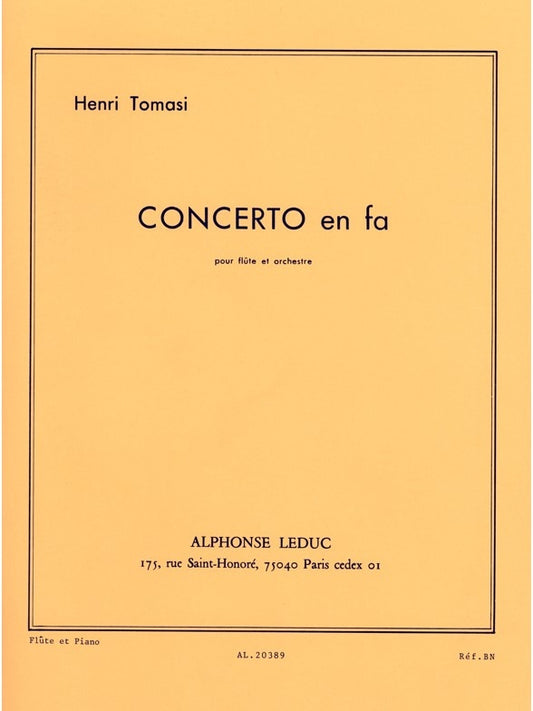 Concerto pour flûte et orchestre | Henri Tomasi