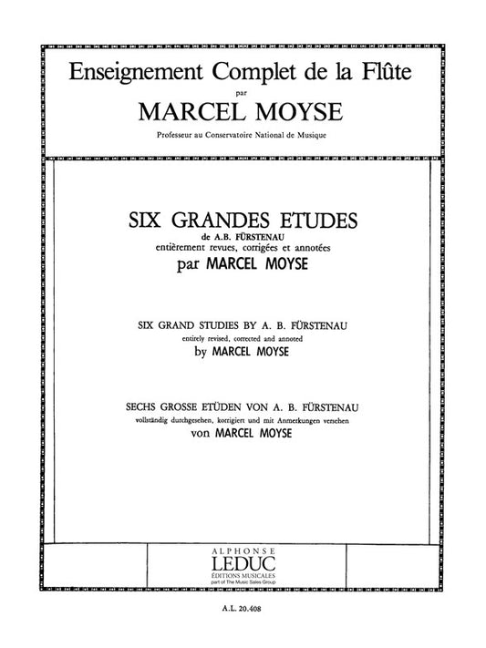 6 Grandes Études de Furstenau | Marcel Moyse | Flûte