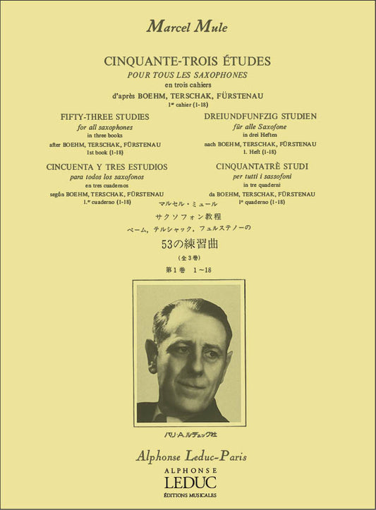 53 Études 1, d'après Boehm, Terschak et Fürstenau | Marcel Mule