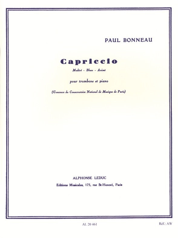 Capriccio | Bonneau | Trombone