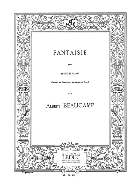 Fantaisie de Beaucamp, Livre pour flûte et Piano