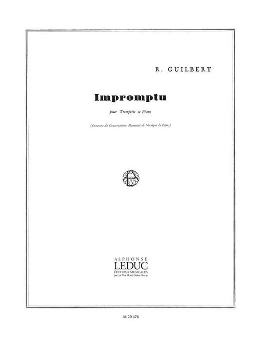 Impromptu de Yvette Guilbert, Livre pour trompette en ut et Piano