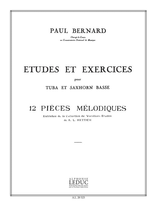 12 Pièces Mélodiques | P. Bernard | Tuba