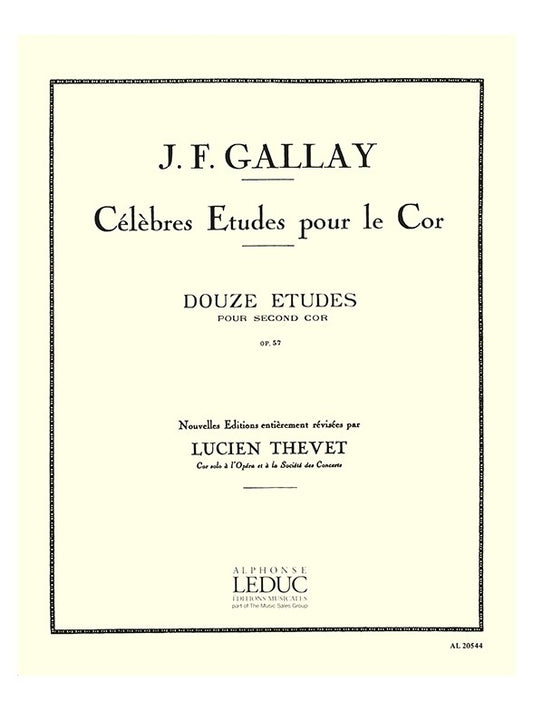 12 Études pour 2ème Cor Op.57 | Jacques-François Gallay