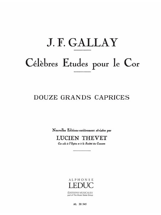 12 Grands Caprices Opus 32 | Jacques-François Gallay | Cor