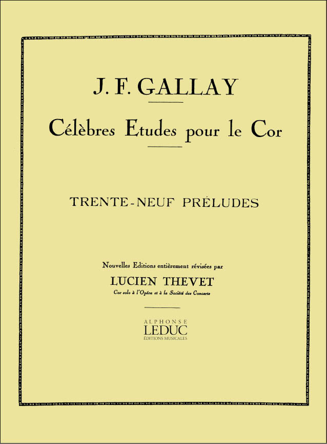 39 Préludes Mesures Et Non Mesures Op27 | Jacques-François Gallay