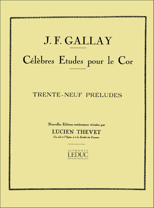 39 Préludes Mesures Et Non Mesures Op27 | Jacques-François Gallay