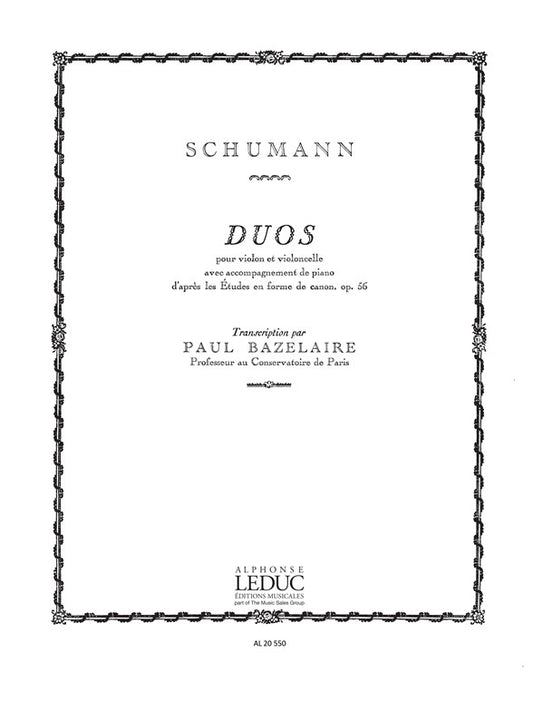 Duos | Robert Schumann | Violon