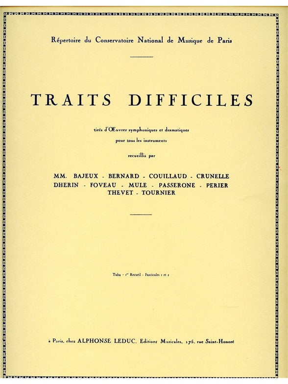 Traits difficiles Vol.1 | Tuba