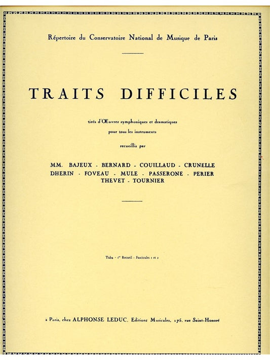 Traits difficiles Vol.1 | Tuba