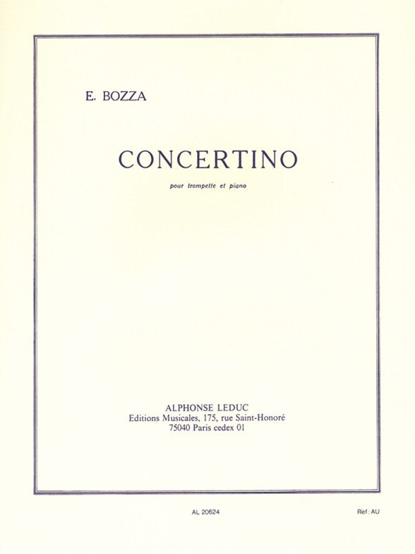 Concertino, pour trompette et piano | Eugène Bozza