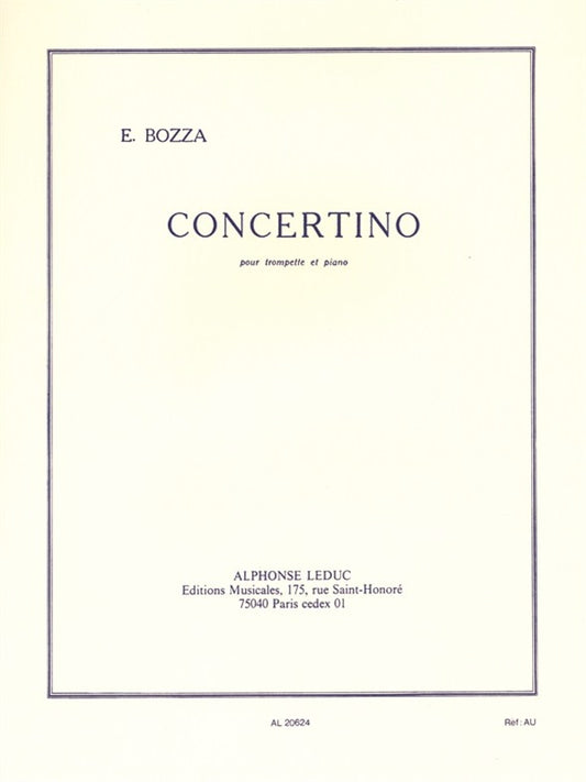 Concertino, pour trompette et piano | Eugène Bozza
