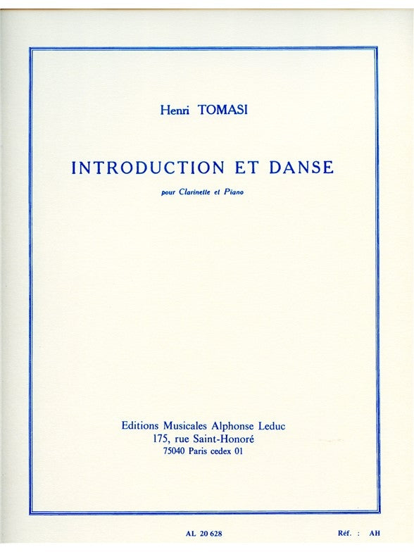 Introduction et Danse | Henri Tomasi | Clarinette