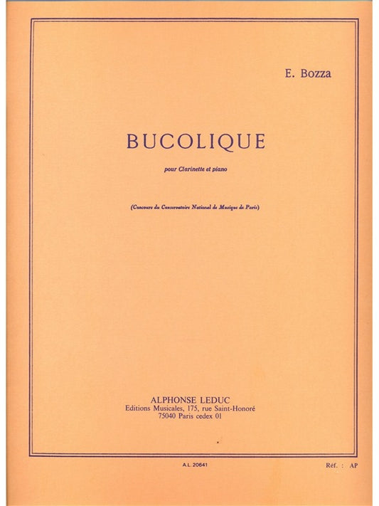 Bucolique pour Clarinette et Piano | Eugène Bozza