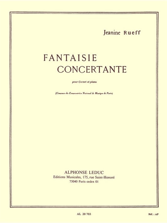 Fantaisie Concertante | Jeanine Rueff | Cornet