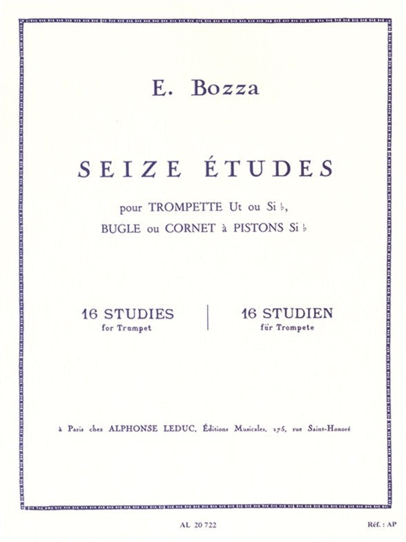 16 Études | Eugène Bozza | Trompette