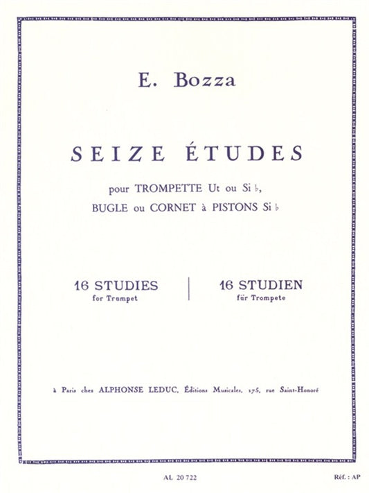 16 Études | Eugène Bozza | Trompette