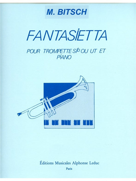 Fantasietta. de Marcel Bitsch, Livre pour trompette et Piano