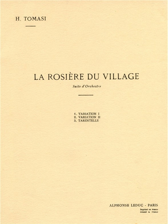 La Rosière du Village | Henri Tomasi | Orchestre