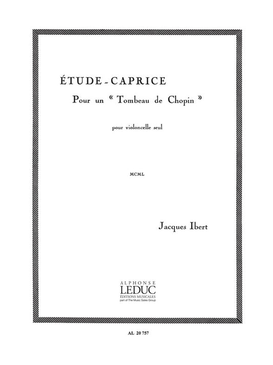 Studio Capriccio | Jacques Ibert | Violoncelle