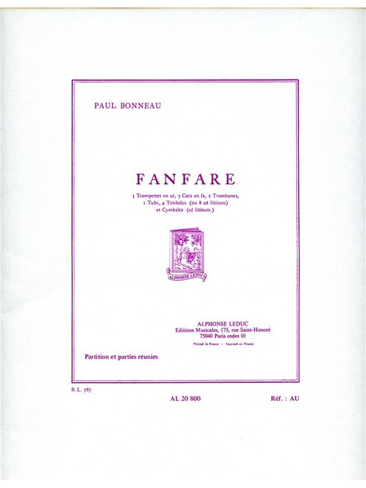 Fanfare | Bonneau | Ensemble de cuivres