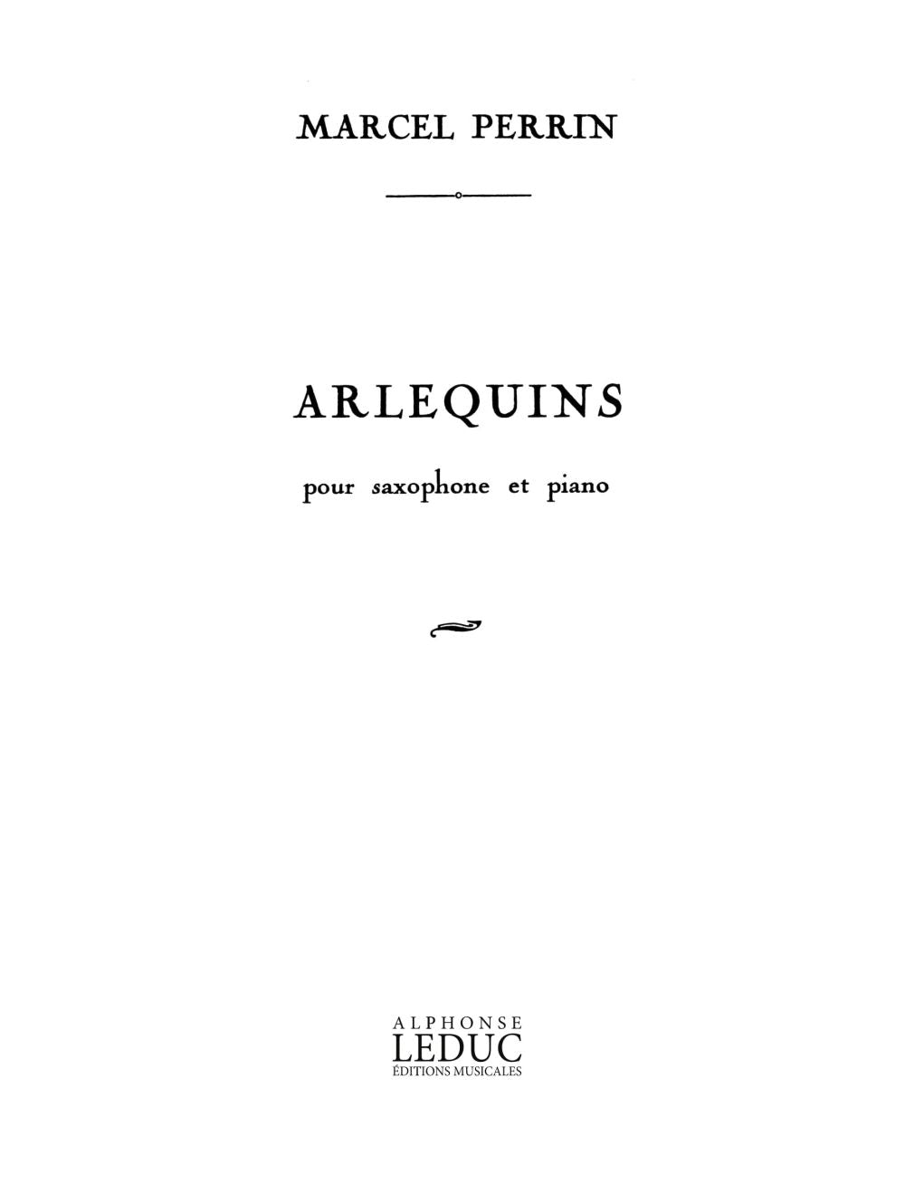 Arlequins | Perrin | Saxophone