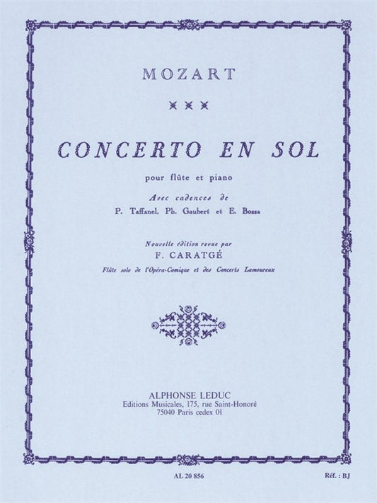 W.A. Mozart - Concerto en sol majeur | Flûte