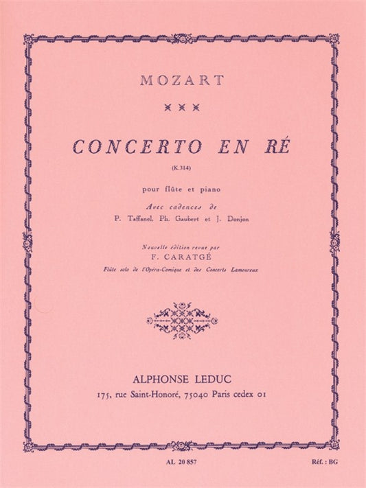Concerto n° 2 en ré majeur, K. 314 | Wolfgang Amadeus Mozart